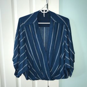 Free People flowy striped blouse